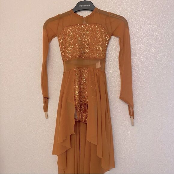 Weissman solo Dance costume orange sequin lyrical Island
10376 SC-Small child 6 - Picture 2 of 12